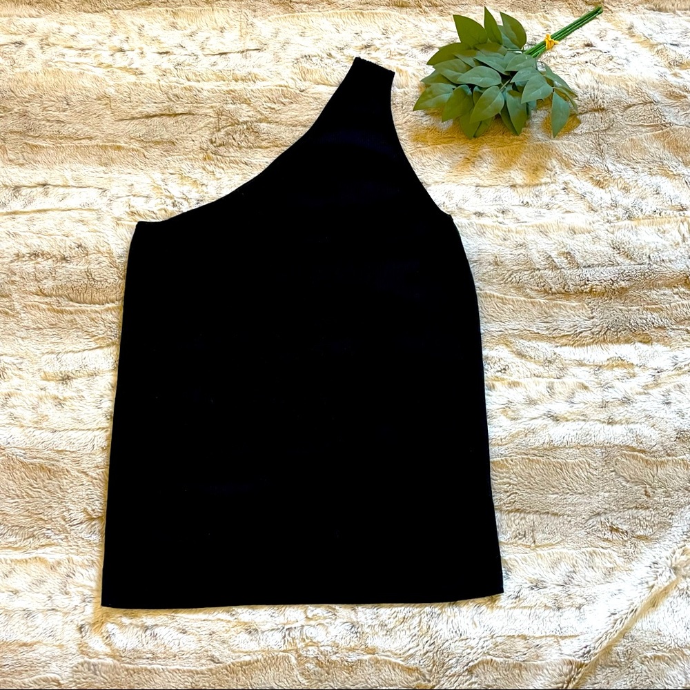 Banana Republic Heritage One Shoulder top Black